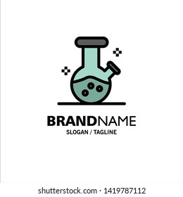 Demo flask, Lab, Potion Business Logo Template. Flat Color