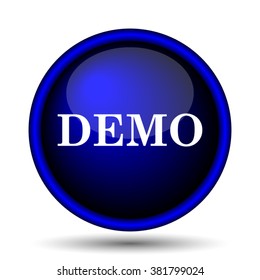 Demo icon. Internet button on white background. EPS10 vector
