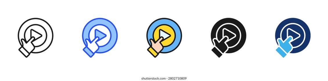 Demo Request Icon Collection With Multiple Styles