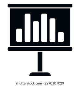Icono del gráfico de banners de la democracia vector simple. Votar por las elecciones. Justicia electoral