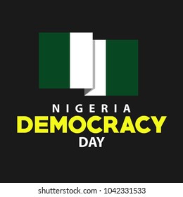 Democracy Day Nigeria Vector Template Design