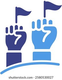 Democracy Icon Element For Design
