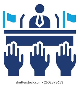 Democracy Icon Element For Design