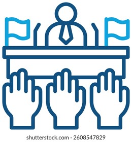 Democracy Icon Element For Design