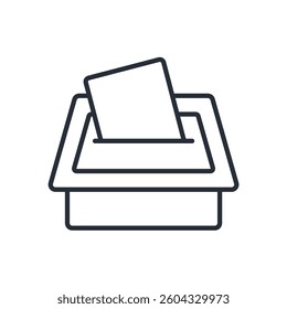 democracy icon. vector.Editable stroke.linear style sign for use web design,logo.Symbol illustration.