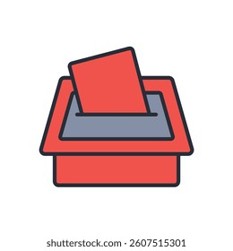 democracy icon. vector.Editable stroke.linear style sign for use web design,logo.Symbol illustration.