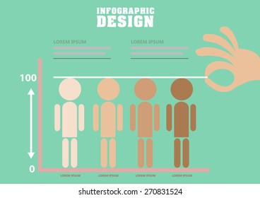 democracy, infographic, equality, vector illustrations.