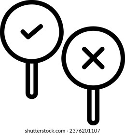 vector de ilustración de línea de democracia