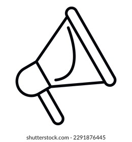 Democracy megaphone icon outline vector. Vote election. Referendum choice
