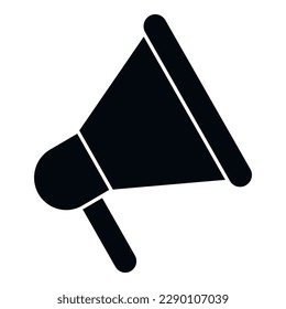 Democracy megaphone icon simple vector. Vote election. Referendum choice