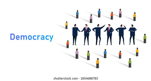 Democracy system of government by population through elected representatives select senate politician