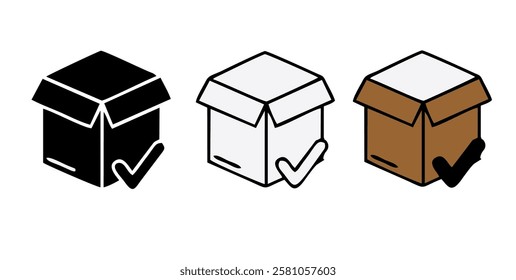Democracy thin line icon: hand puts ballot with tick in box. Modern vector illustration of election.