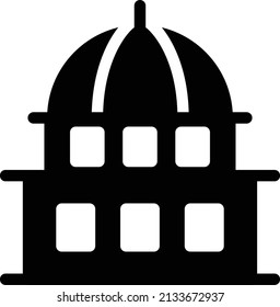 icono plano de glifo vector de democracia