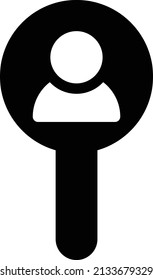 icono plano de glifo vector de democracia