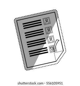 Democracy voting vote icon vector illustration graphic design