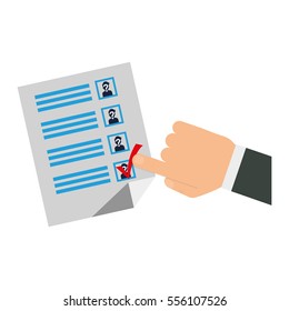 Democracy voting vote icon vector illustration graphic design