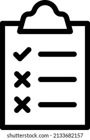 democracy with white background..isolated design of thin line.checklist for the survey.list of election voting.