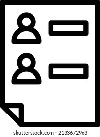 democracia con fondo blanco.lista de candidatos a votar.archivos con varias informaciones.diseño aislado de línea delgada 