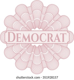 Democrat abstract rosette