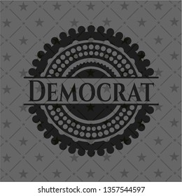 Democrat black badge