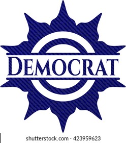 Democrat denim background