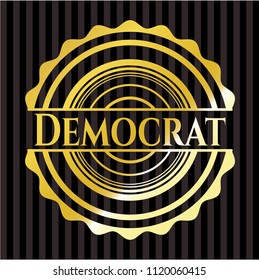 Democrat gold emblem