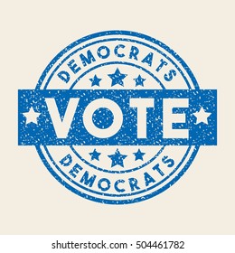 democrat political party animal vector illustration design
