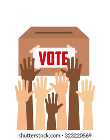 democratic election design, vector illustration eps10 graphic 