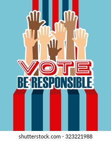 democratic election design, vector illustration eps10 graphic 