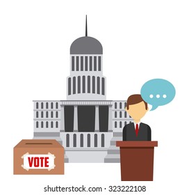 democratic election design, vector illustration eps10 graphic 