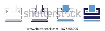 Democratic legitimacy icon in 4 different styles. Thin Line, Line, Bold Line, Duotone. Duotone style. Editable stroke.
