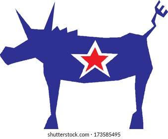 Democratic Party donkey symbol 