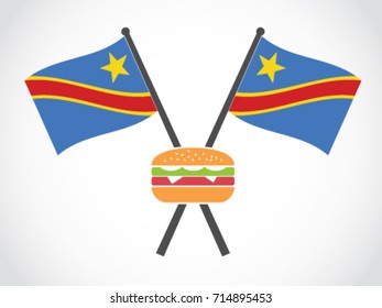 Democratic Republic of the Congo Emblem Burger