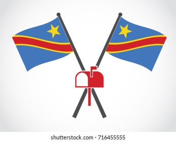 Democratic Republic of the Congo Emblem Mailbox