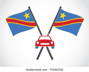 Democratic Republic of the Congo Emblem Police Cop