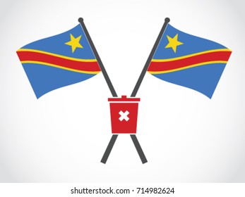Democratic Republic of the Congo Emblem Trash Dump