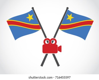 Democratic Republic of the Congo Emblem Video Camera