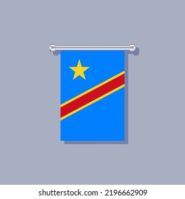 democratic republic of the congo flag