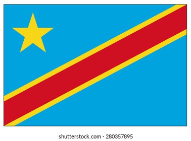 Democratic Republic Of The Congo Flag