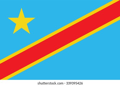 Democratic Republic of Congo Flag