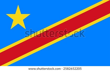 Democratic Republic of the Congo Flag, Flag of Democratic Republic of the Congo