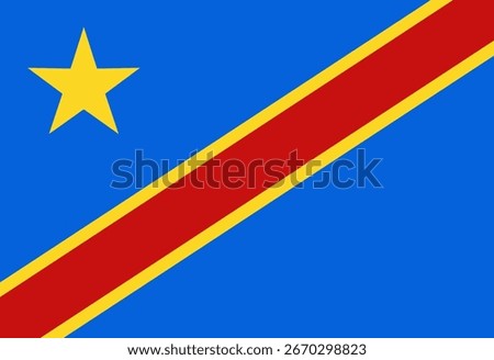 Democratic Republic of the Congo flag illustrator country flags symbol nation  