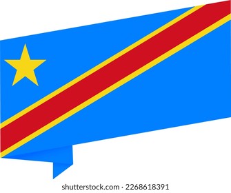 Democratic Republic of the Congo
flag wave isolated on png or transparent background