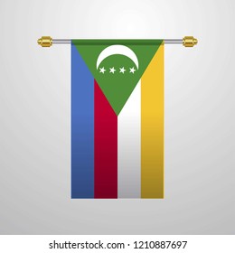 Democratic Republic of the Congo hanging Flag