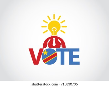 Democratic Republic of the Congo Podium Bright Idea Politician Vote 