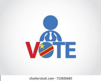 Democratic Republic of the Congo Podium Politician Vote 