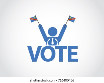 Democratic Republic of the Congo Podium Politician Celebrate Election