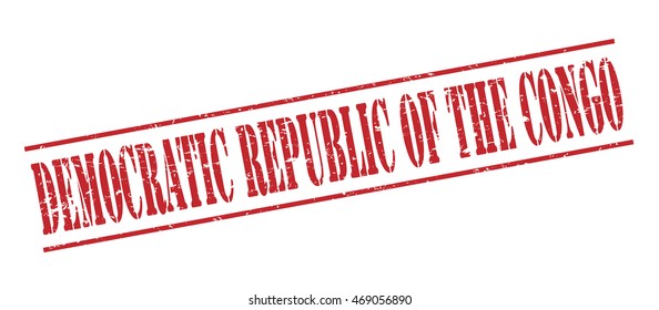 democratic republic of the congo vector stamp on white background