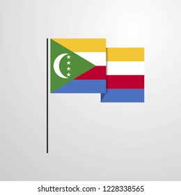 Democratic Republic of the Congo waving Flag design vector