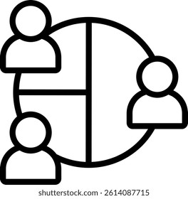 Demographic Icon Outline Vector Illustration